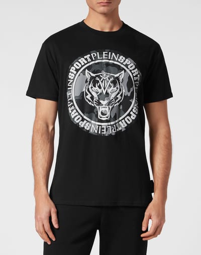 T-Shirt Ronde Hals Carbon Tiger