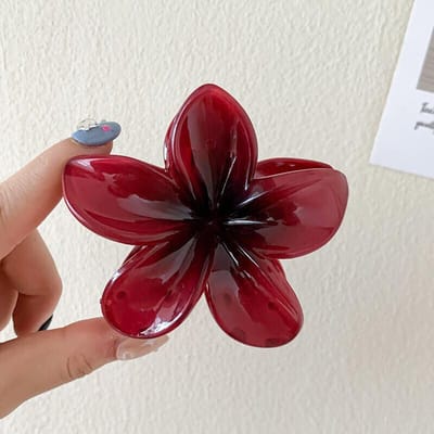 Damesmode Plumeria Haarspeld Verloop Frangipani Klauw Krab Klemmen Paardenstaart Haai Clip Hoofddeksel Haaraccessoires