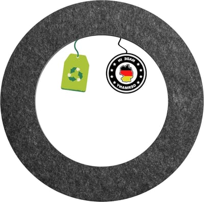Ultimo Surround Catchring van gerecyclede vezels voor alle dartborden - robuust en optimaal - grijs - wandbescherming met lange levensduur