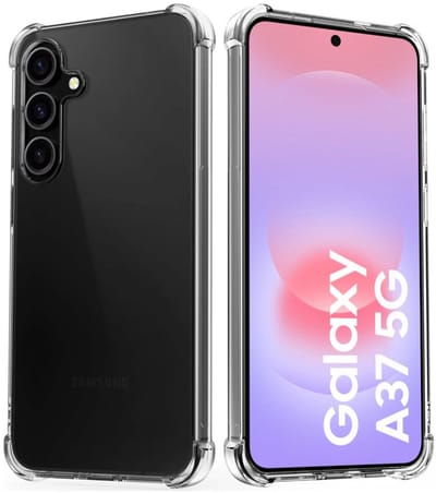 Anti Shock Hoesje Geschikt Voor Samsung Galaxy A37 - ShockProof Silicone Case - Transparant Back Cover