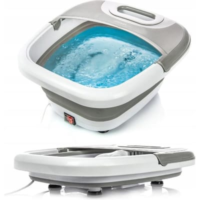 TZS First Austria Voetenbad Inklapbaar - 450W - Met Massage - Voetmassage apparaat - 45 °C - Grijs
