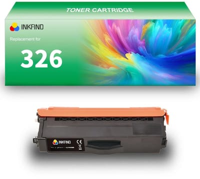 INKFIND TN326 Zwart tonercartridge geschikt voor Brother DCP L8400 CDN/DCP L8450 CDW/HL L8250 CDN/HL L8350 CDN/HL L8350 CDW/HL L8350 CDWT/MFC L8650 CDW/MFC L8850 CDW 1 PACK-Zwart