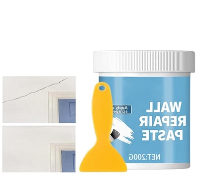 Reparatiepasta Muren - Plamuurmassa Wand - Scheuren Herstellen - Vezelversterkte Formule - 200g - Wit
