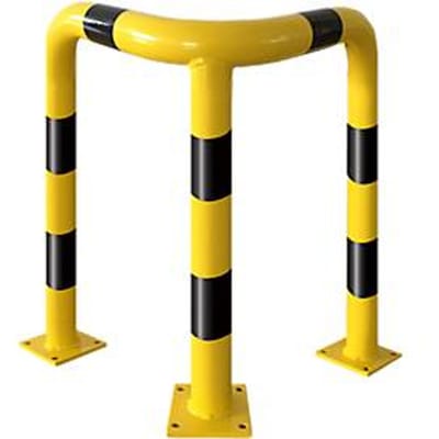 Aanrijdbeveiliging hoek-beschermbeugel, 1200 mm hoog, voor binnen