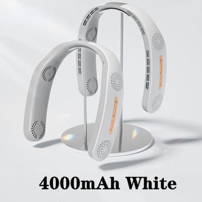 4000mAh draagbare draagbare bladloze ventilator USB oplaadbare bladloze hangende ventilatoren Luchtkoeler Koeling Mute Fans Nekbandventilatoren Airconditioner