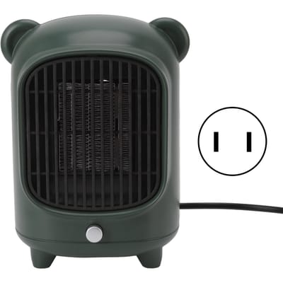 Kachel Snelle Stille Verwarming Groen Draagbare Mini Desktop Elektrische Kachel voor Kantoor Slaapzaal gray