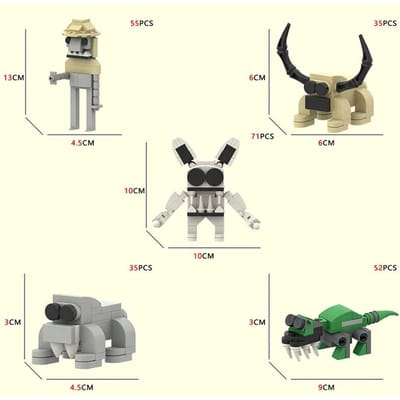 Zoonomaly Dierentuin Blokken Figuur Speelgoed Zoonomaly Blokkenset Horror Spel Figuur Zoonomaly Baksteen Bewaker Kat Koala Monster Dieren Bouwen