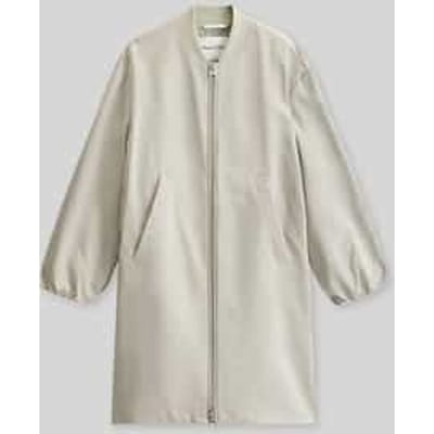 regular fit blouson-lange jas met college-kraag
