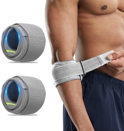 Elleboogbraces – 2 Stuks – Verstelbare Tenniselleboog Brace – Comfortabele Steun voor Golfers, Sporters & Revalidatie
