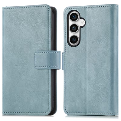 imoshion Hoesje - Geschikt voor Samsung Galaxy S23 FE - Luxe Bookcase - Lichtblauw