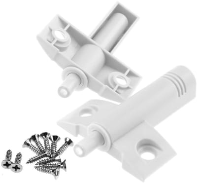 Allecto - Stop Dampers - Door Dampers - Geschikt voor vloerbevestiging - Wit - Voorkomt tocht - Ideaal voor woning en kantoor