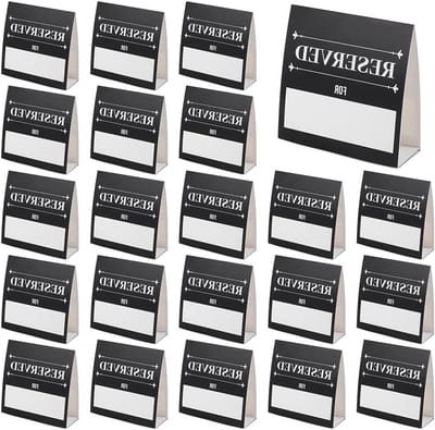70 Stuks Dubbelzijdige Papier Tafel Gereserveerde Teken Zitborden voor Restaurant, Bruiloft en Evenementen - Ideaal voor Reserveringen en Zitplaatsen