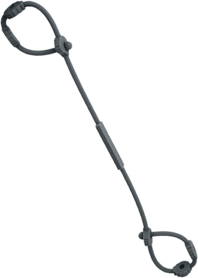 Kinderwagen Speelgoedriemen - Veiligheidsbandjes Fopspeen - Spullen Beveiligen - Voedselveilig Siliconen - 14.6 x 8.1 cm - Donkergrijs