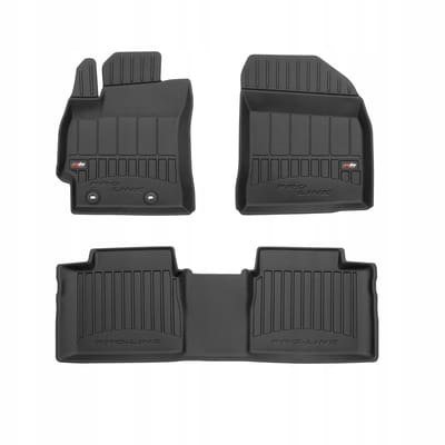 FROGUM PROLINE 3D Set - Rubberen Automatten + Kofferbakmat - Geschikt voor TOYOTA Corolla XI E160 Sedan (2013-2019) - Zwart