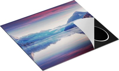 Chefcare Inductie Beschermer Meer in de Bergen - 60x50 cm - Afdekplaat Inductie - Kookplaat Beschermer - Inductie Mat
