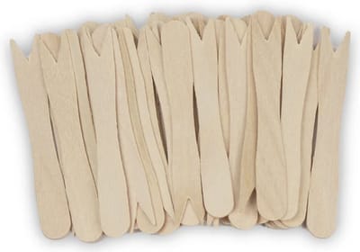 Houten frietvorkjes - Frietvorkje hout 85mm - Patat friet - Frites bakje snack vorkje 1000 stuks