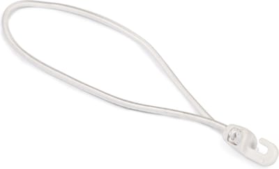 Rubbermagazijn - Spanelastiek - Lus met haak - 25 stuks - Wit - Lengte: 25 cm - Zeer elastisch & slijtvast