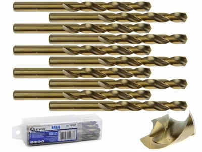 GEKO HSS metaalboor - Cobaltlegering - 9 mm - Hoge slijtvastheid - 10 stuks