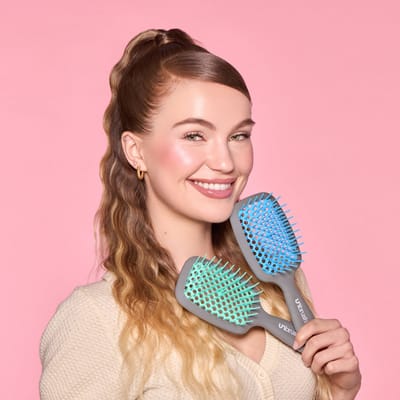 UNbrush - Detangling Hair Brush - Aurora Teal