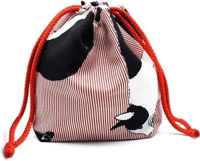 Japanse Drawstring Tas - Kimono Handtas Portemonnee - Cosmetica en Sleutels Dragen - Uniek Japans Design