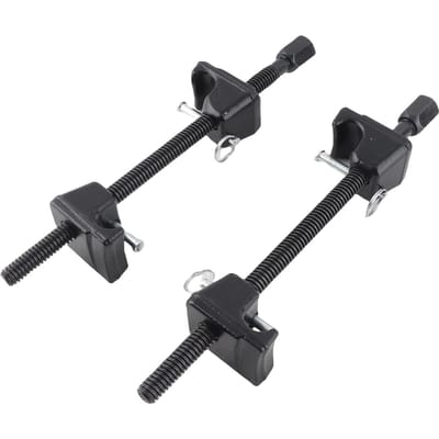 Lot de 2 Outil Compresseur de Ressorts Hélicoïdaux avec Boîte en Plastique Universel Robuste Assemblage Compresseur de Ressorts d'Amortisseur Macpherson black