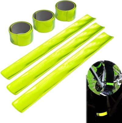 Dailygoods- Reflector Set van 6 - Reflectoren Fiets - Reflecterende Tape - Reflecterende Stickers - Reflector Zelfklevend - Waterdicht en Duurzaam - Reflecterende Band