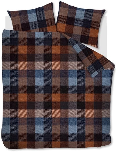 Beddinghouse Beckett dekbedovertrek - Lits-Jumeaux - 240x200/220 cm - Blauw