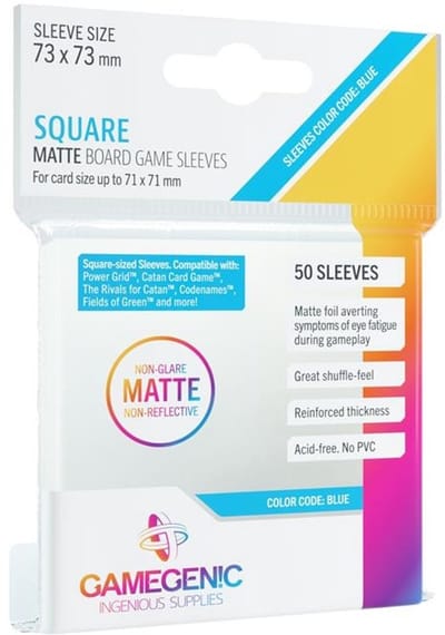 Gamegenic: Matte Board Game Sleeves - Blue