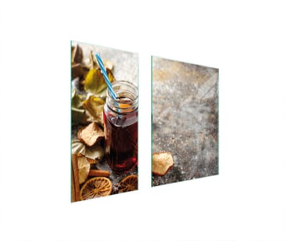 TMK ArtDeko - Glazen Beschermplaat - 75x52 - Snijplank - Veilig Glas