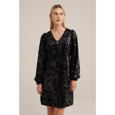 WE Fashion Dress Mid Length Black Taglia: XS | Abiti Mini Outlet | Donna | Nero