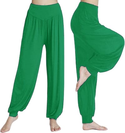 Finnacle - Harembroek - Yogabroek - Chillbroek - Groen - XXL - Harempants - Luchtige broek - Loose pants: Comfortabele Groene XXL Harembroeken voor Yoga, Chilling & Meer.
