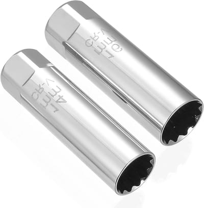 Set van 2 Bougiesleutels 16mm en 14mm, Universele Flexibele Klem, Bougie Accessoires voor Auto Reparaties en Onderhoud