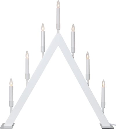 Star Trading kaarsenboog 'Vind', 7 lichtpunten, hout, wit