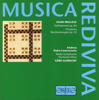 Duka Löwenstein, Radio Symphonieorchester Wien,Gerd Albrecht - Wellesz: Violinkonzert Op. 84/Prosperos/Beschwörungen Op.53 (CD)