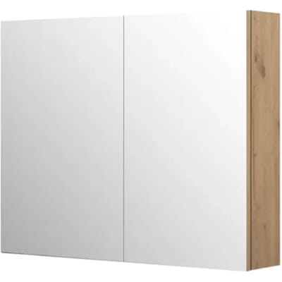 Aquazuro Spiegelkast Napoli - 90cm - Scandinavische Eik - Softclose