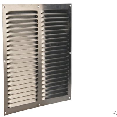 Renson schoepenrooster 300x300 mm inox