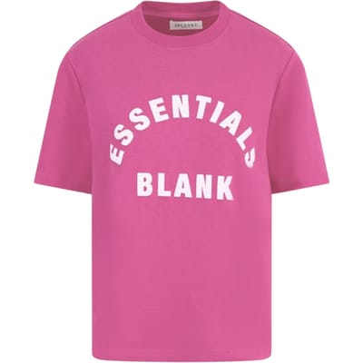 Blank Essentials Dames/Dames Oversized Vriend T-shirt (Roze)