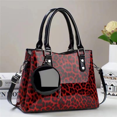Alles-in-één Tas Dames Nieuwe Retro Luipaardprint Handtas Niche Alles-in-één Enkele Schouder Schuin Kruis Tas Textuur Buitenlandse Stijl Prinsessen Tas . gray
