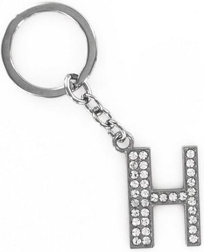 Sleutelhanger Diamant Letter - H