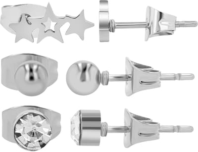 AKZENT Akzent dames oorbel Oorknopjes oorbellen Edelstahl zilver dames waterbestendig