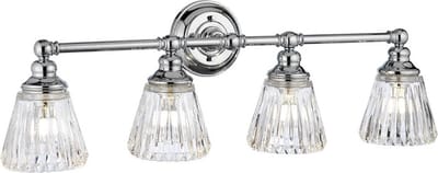 Quintiesse LED Badkamerarmatuur Keynes | 3W 3000K 300Lm 830 | IP44 | Dimbaar | Polished Chrome