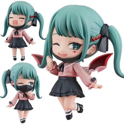 10cm #2239 Hatsune Miku Anime Figuur Kawaii De Vampier Hatsune Miku Actiefiguur Kamerdecoraties PVC Model Verzameling Speelgoed blue