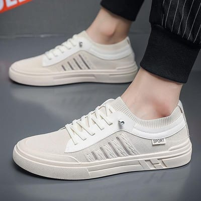 Nieuwe Heren Casual Schoenen Mode Board Schoenen Ademend Eén Pedaal Herenschoenen Lichtgewicht Comfortabele Heren Casual Schoenen 44 gray