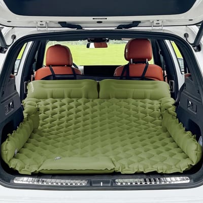Opblaasbare Automatrassen - Waterdichte Luchtmatras voor Auto en Camping - Zelfopblazend, Ultralicht en Geschikt voor 2 Personen