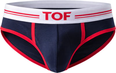 TOF Paris French Brief Navy Blue - MAAT M - Heren Ondergoed - Slip voor Man - Mannen Brief