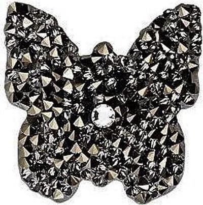 1 x Hair Pin Made With Crystal Rock From Swarovski Butterfly