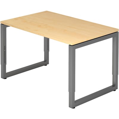 REGO 12 G | Bureau - 120x80 Tafelhoogte I In hoogte verstelbaar Esdoorn/Grafiet