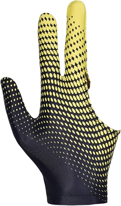 Biljarthandschoenen - Poolhandschoenen - Spel Verbeteren - Drieweg Vingerontwerp - Universele Maat - Zwart