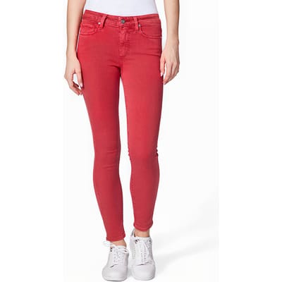 PAIGE Hoxton Ankle Vintage Bright Garnet Maat: W25 | Slim Jeans Outlet | Dames