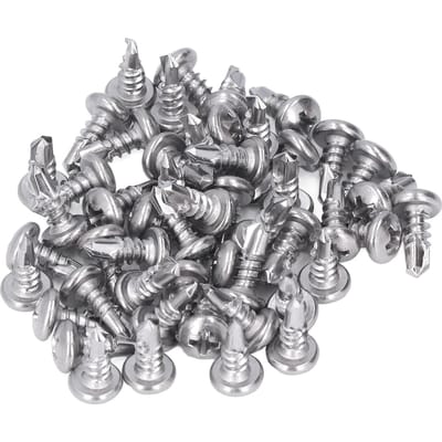 200 Stuks Zelfborende Schroef Roestvrij Staal Ronde Kop M4.8x13 Bevestigingsmiddel Accessoire Set Kit